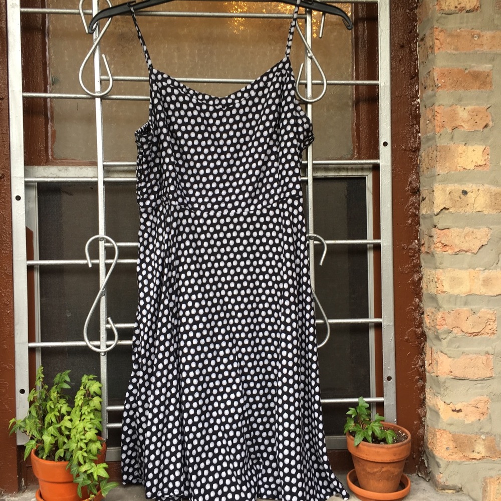 Old Navy nautical seashell print skater dress Sz L
